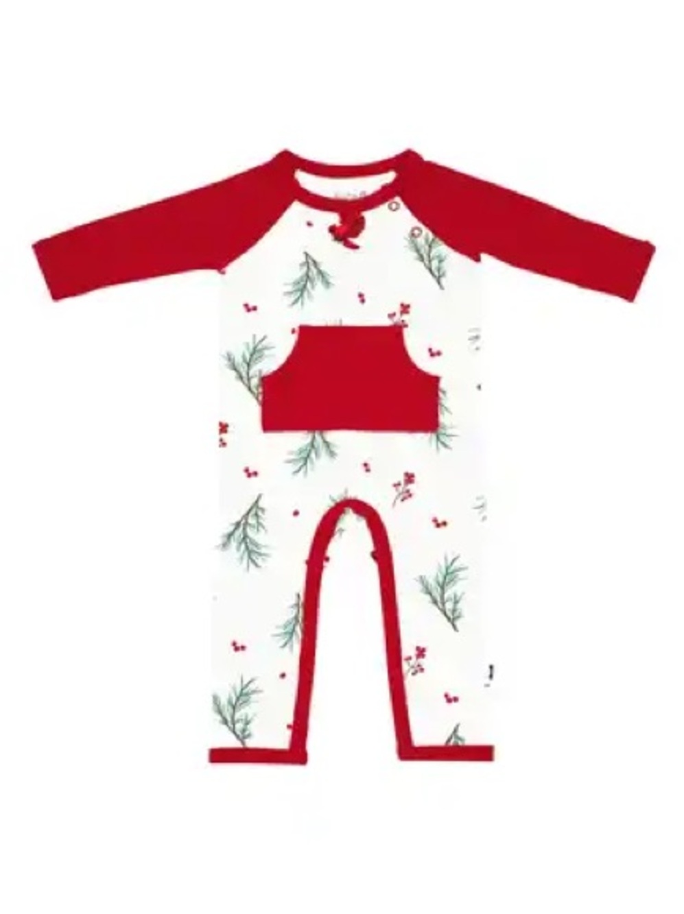 Kyte baby  • NWT Red & White Holiday Pocket Raglan One-Piece